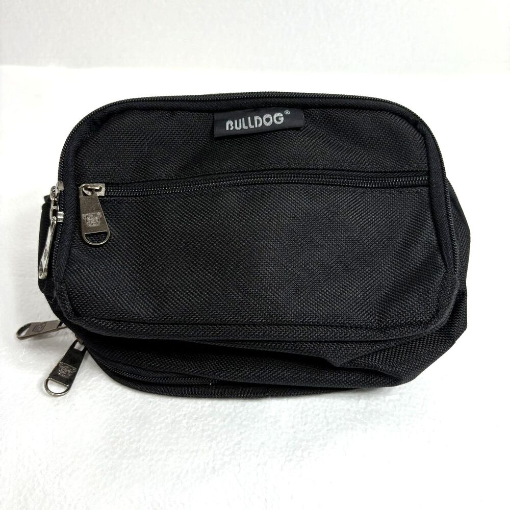 Bulldog Cases Black Medium Fanny Pack Holster Model BD-860 Ambidextrous Nylon